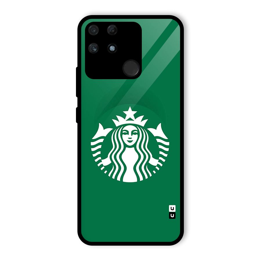 Lady StarBucks Glass Back Case for Realme Narzo 50A