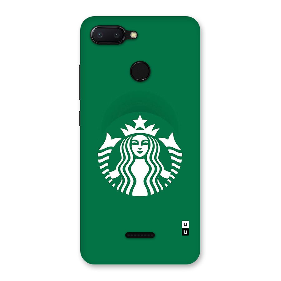 Lady StarBucks Back Case for Redmi 6