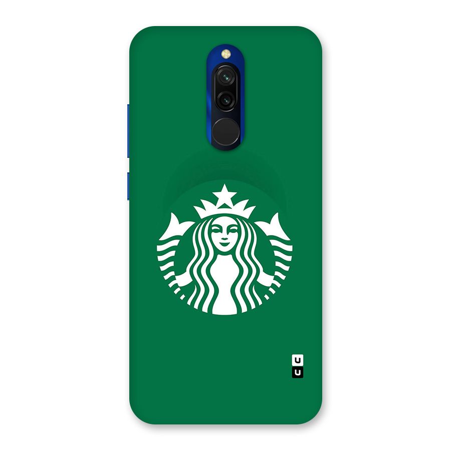 Lady StarBucks Glass Back Case for Redmi 8