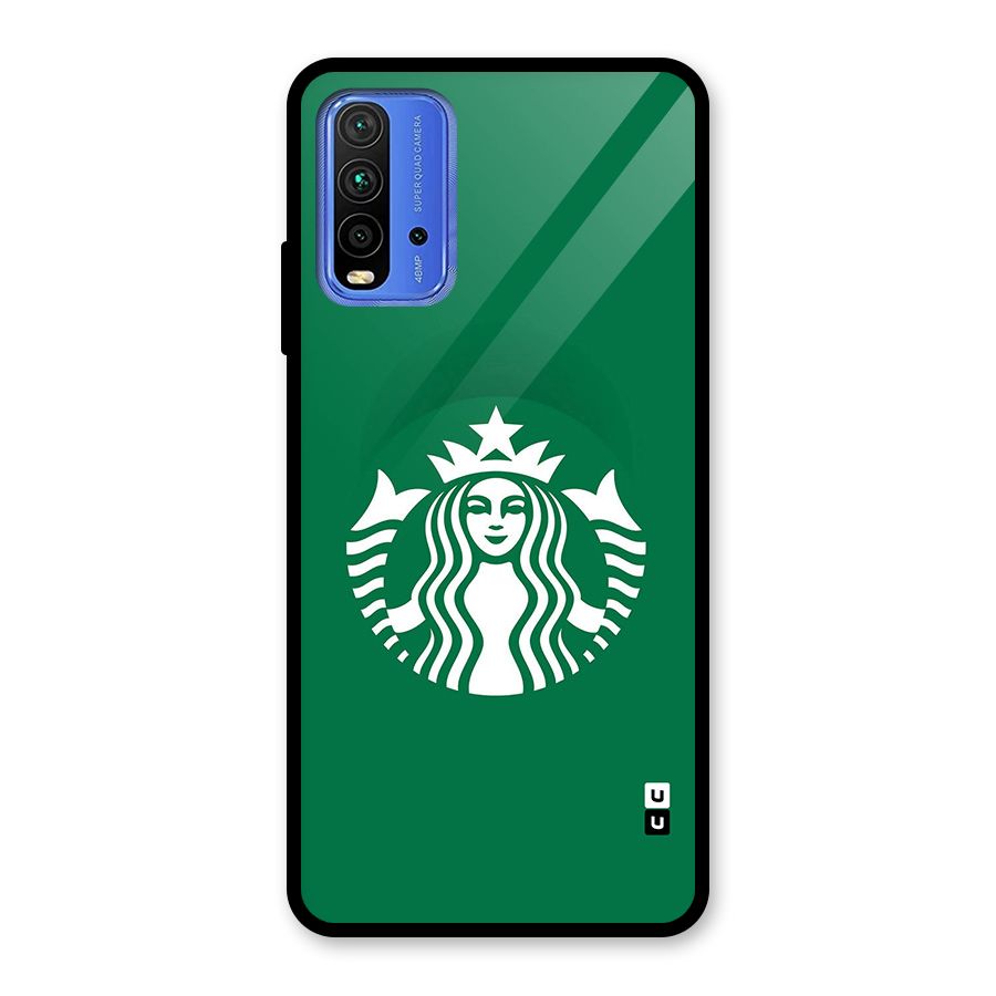 Lady StarBucks Glass Back Case for Redmi 9 Power