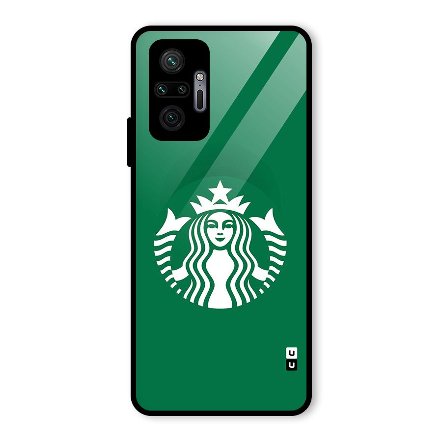 Lady StarBucks Glass Back Case for Redmi Note 10 Pro Max