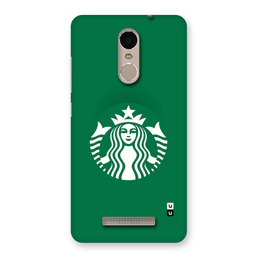 Lady StarBucks Back Case for Redmi Note 3