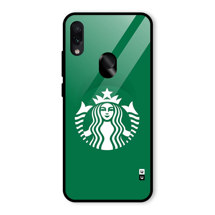 Lady StarBucks Glass Back Case for Redmi Note 7 Pro