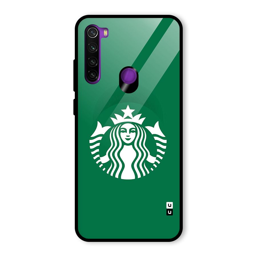 Lady StarBucks Glass Back Case for Redmi Note 8
