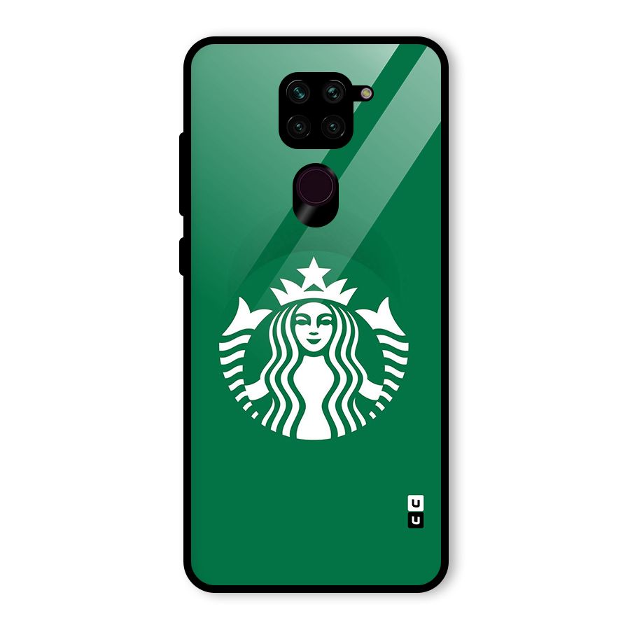 Lady StarBucks Glass Back Case for Redmi Note 9