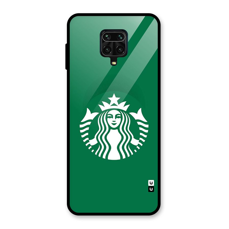Lady StarBucks Glass Back Case for Redmi Note 9 Pro
