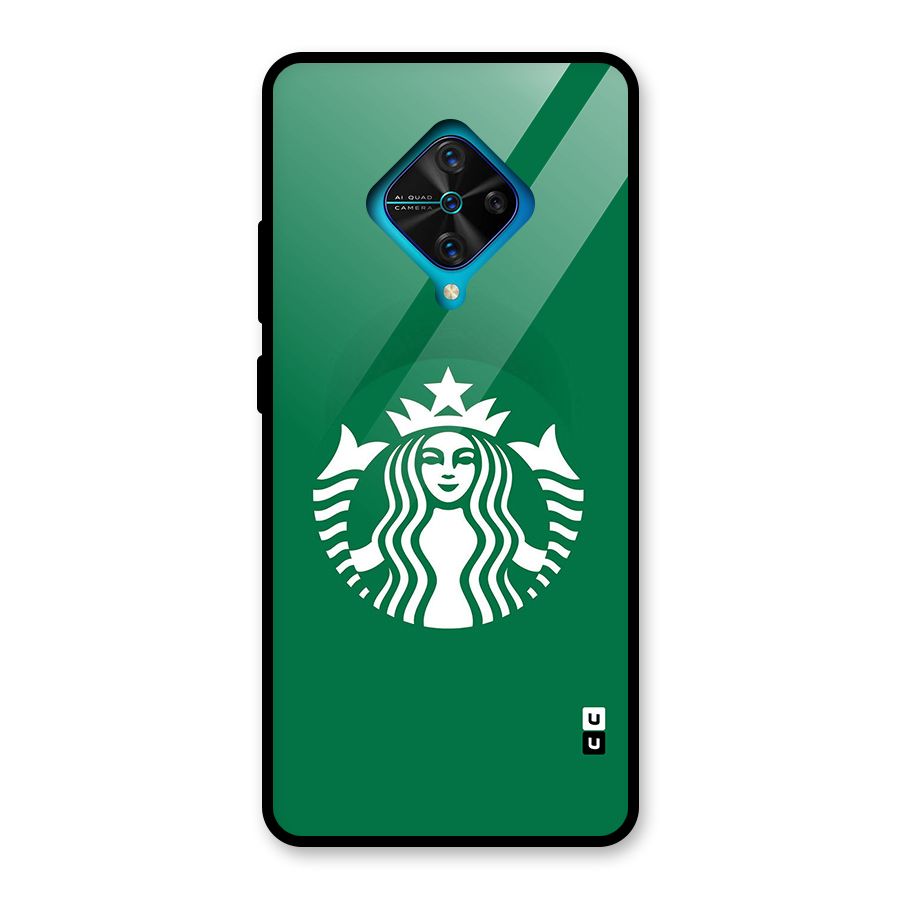 Lady StarBucks Glass Back Case for Vivo S1 Pro