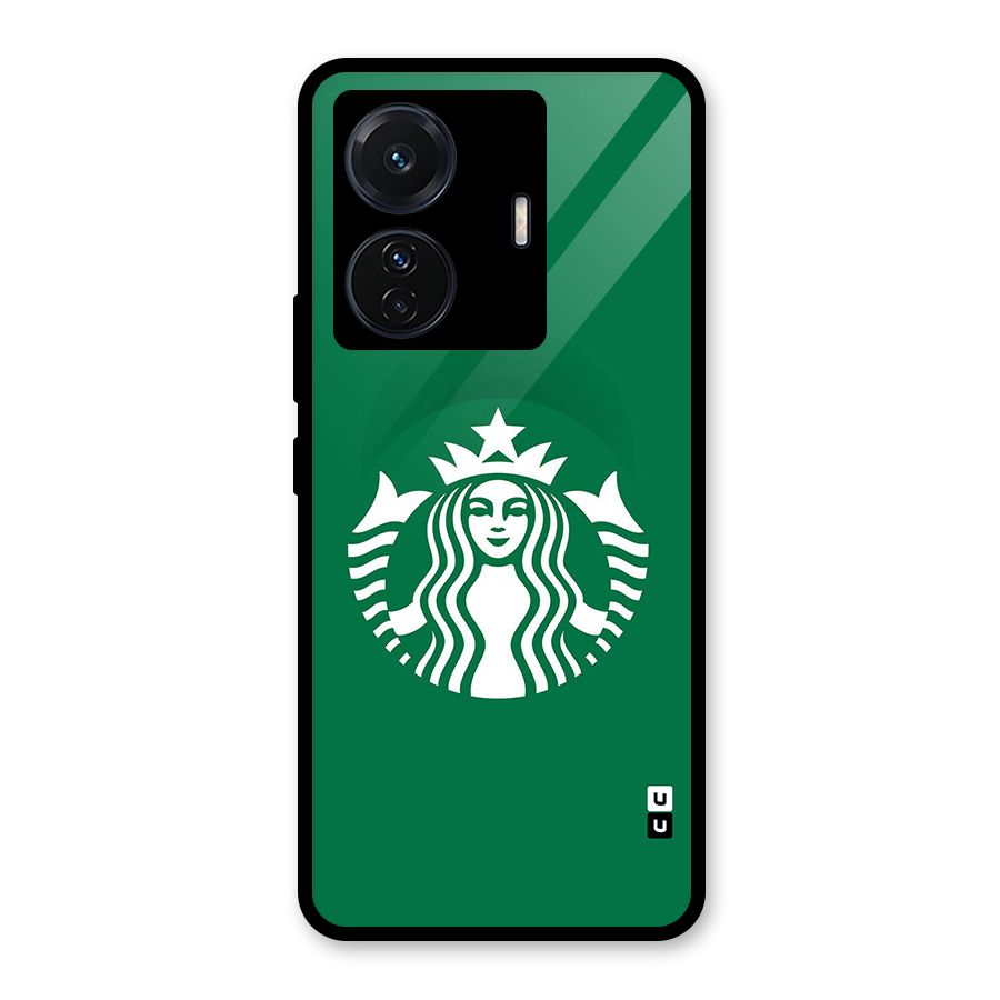 Lady StarBucks Glass Back Case for Vivo T1 Pro