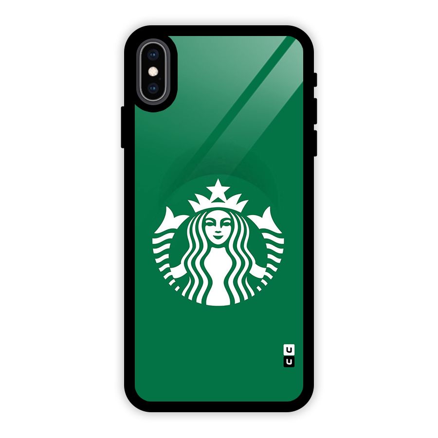 Lady StarBucks Glass Back Case for iPhone XS Max