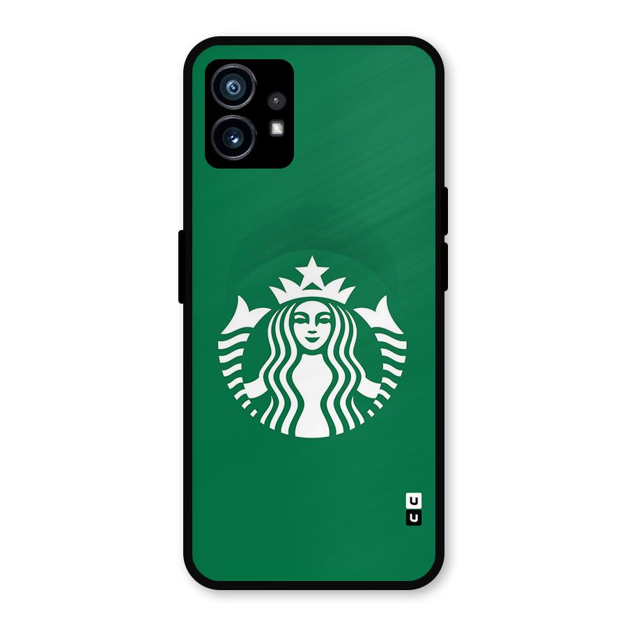 Lady StarBucks Metal Back Case for Nothing Phone 1