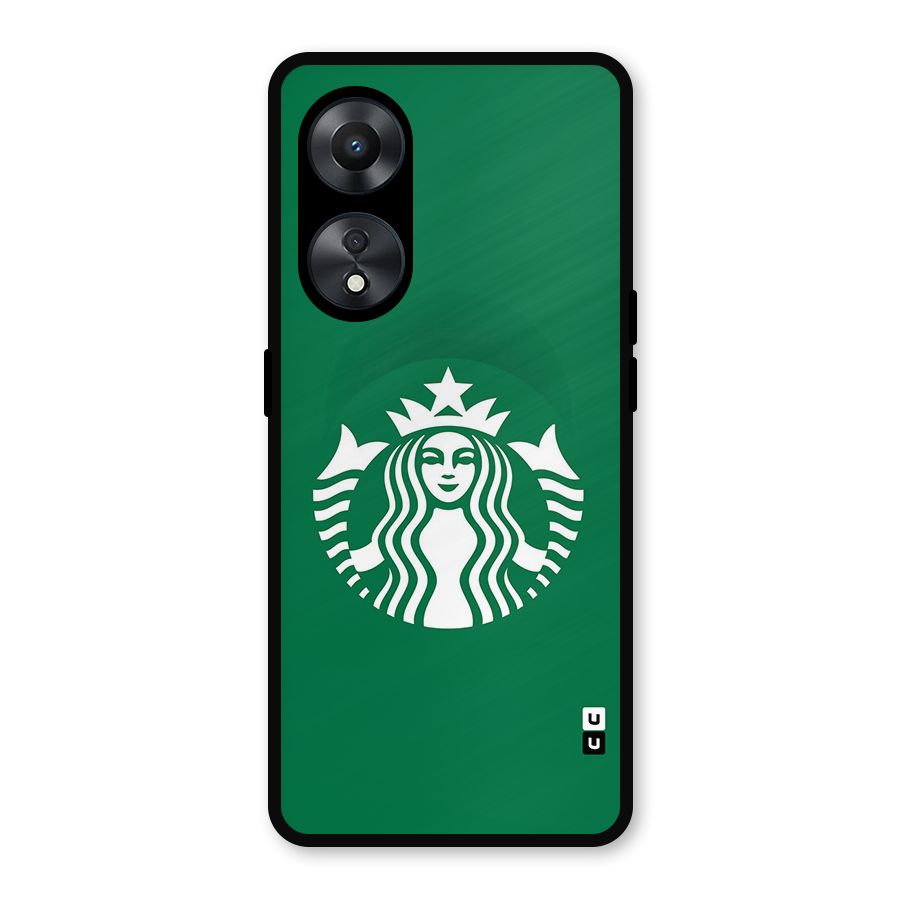 Lady StarBucks Metal Back Case for Oppo A78