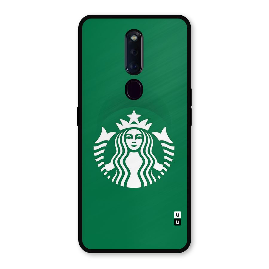 Lady StarBucks Metal Back Case for Oppo F11 Pro