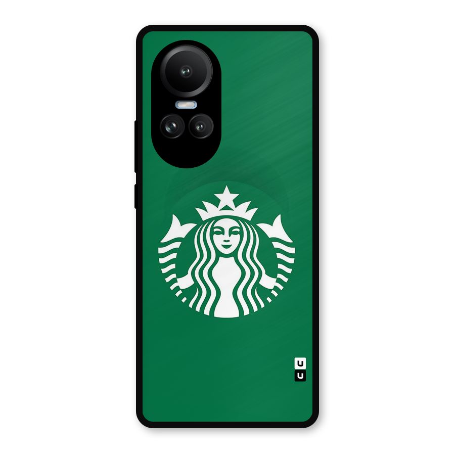 Lady StarBucks Metal Back Case for Oppo Reno10 Pro