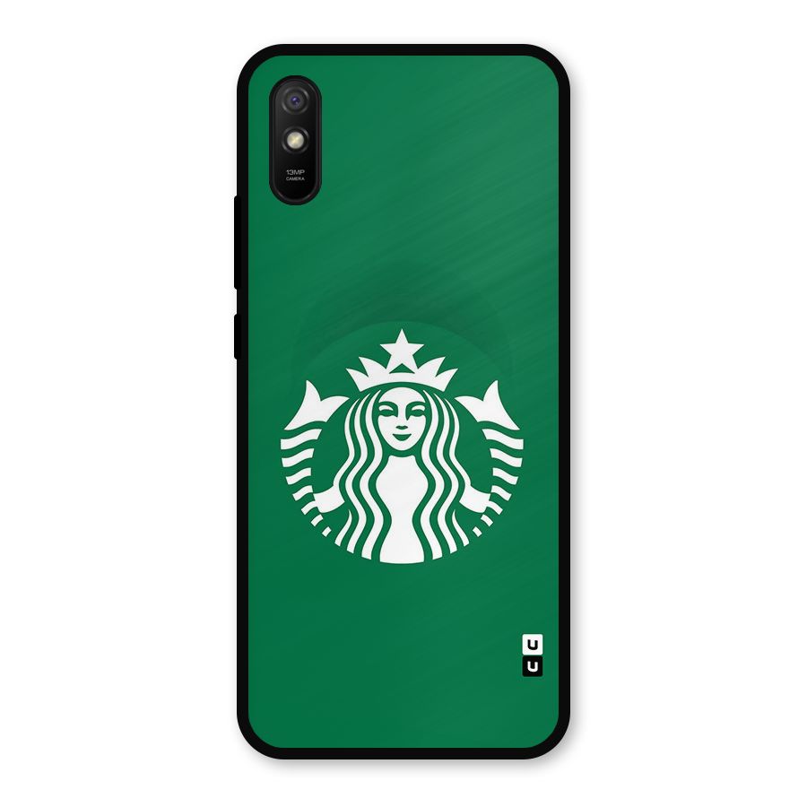Lady StarBucks Metal Back Case for Redmi 9a