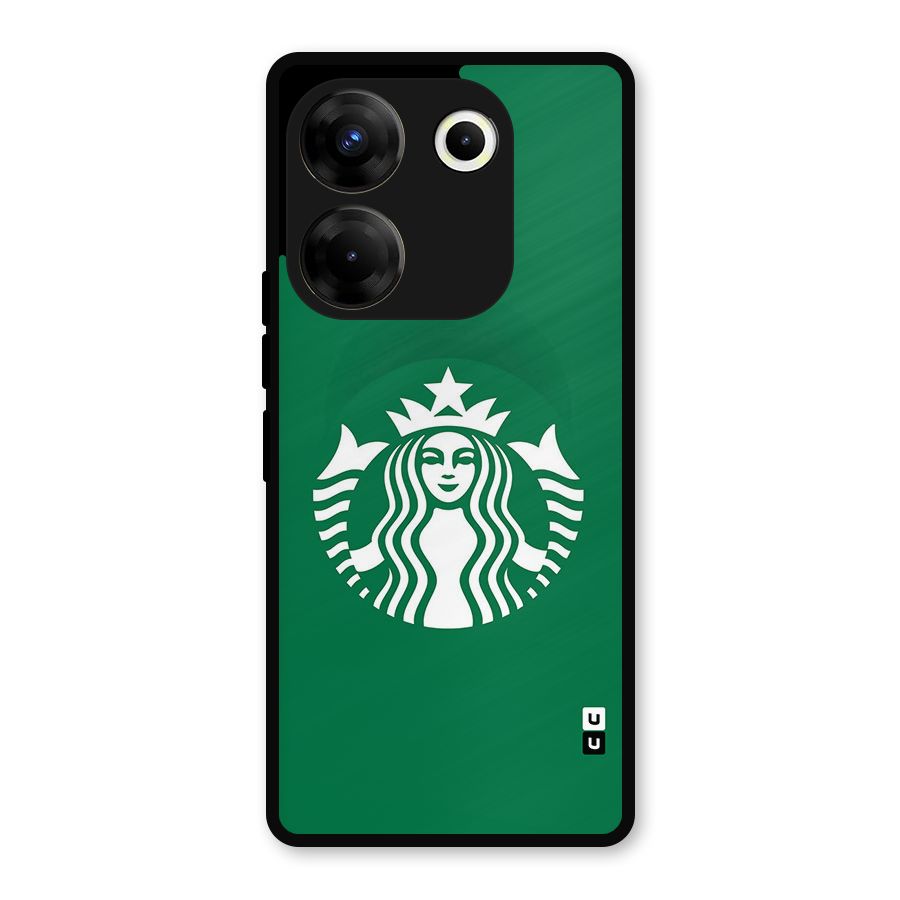 Lady StarBucks Metal Back Case for Tecno Camon 20