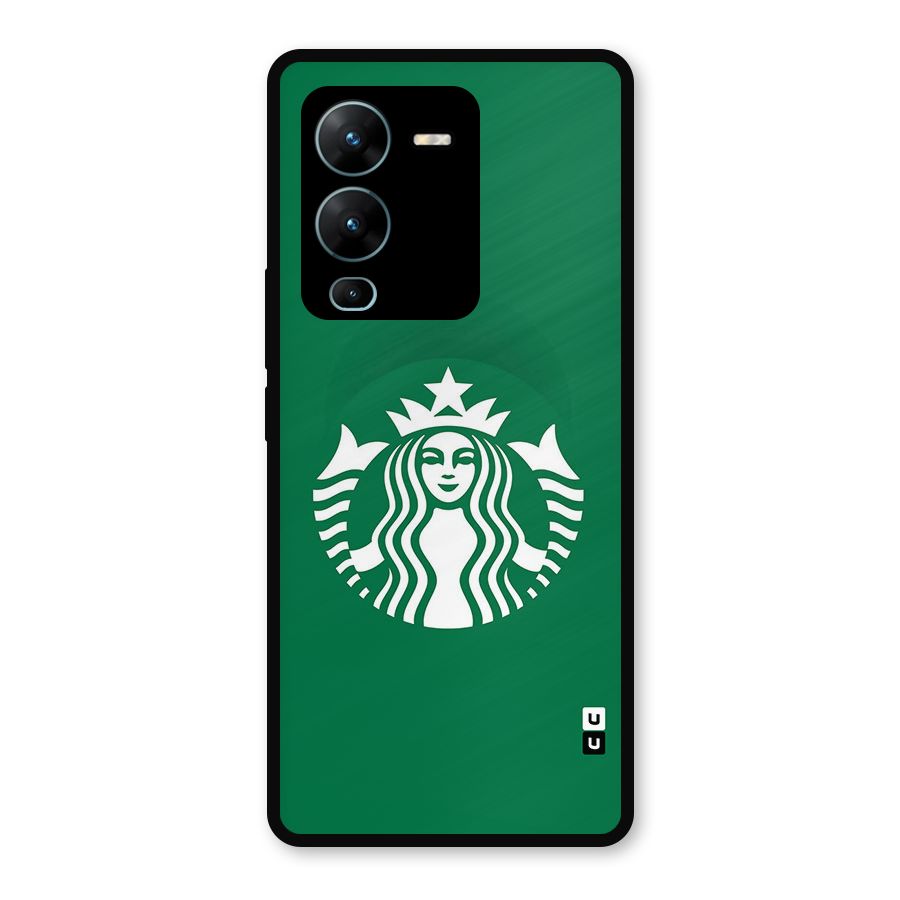 Lady StarBucks Metal Back Case for Vivo V25 Pro