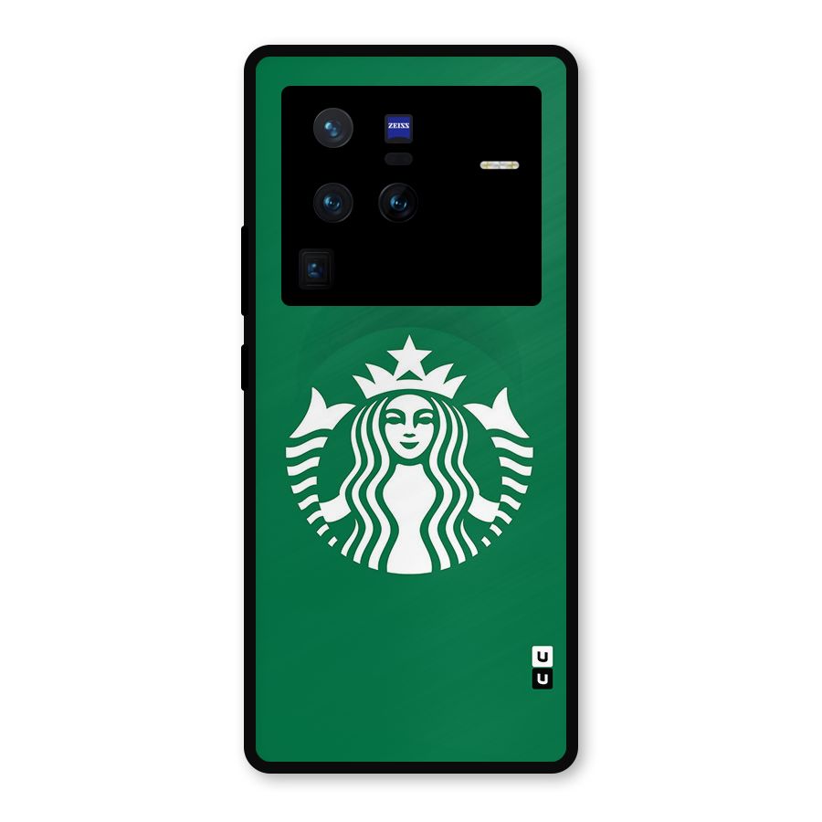 Lady StarBucks Metal Back Case for Vivo X80 Pro