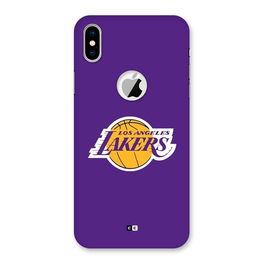 Lakers Angles Back Case for iPhone X Logo Cut