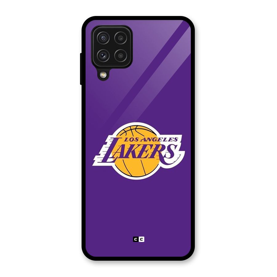 Lakers Angles Glass Back Case for Galaxy A22 4G