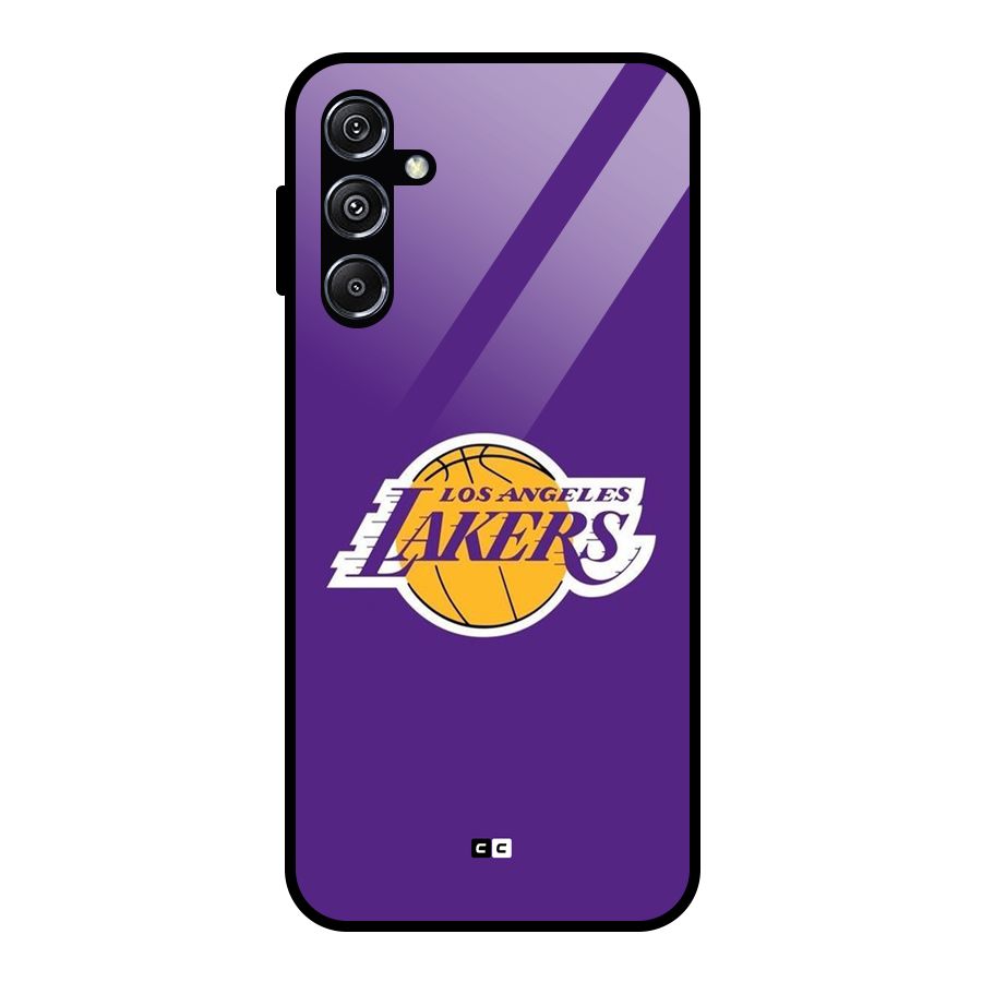 Lakers Angles Glass Back Case for Galaxy M34 5G