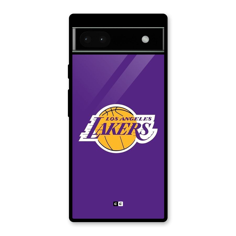 Lakers Angles Glass Back Case for Google Pixel 6a