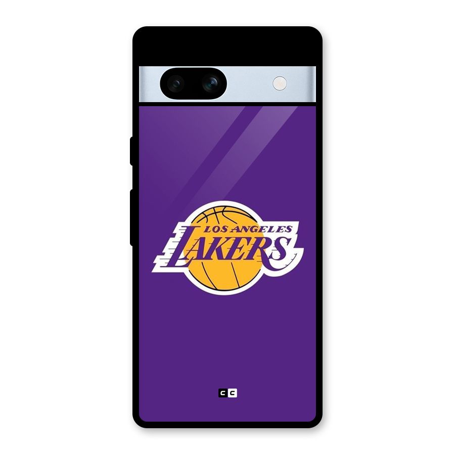 Lakers Angles Glass Back Case for Google Pixel 7a