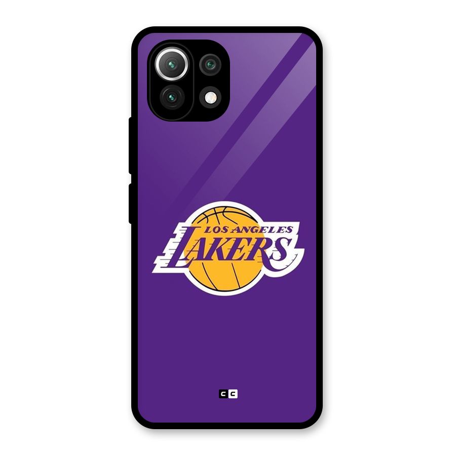 Lakers Angles Glass Back Case for Mi 11 Lite