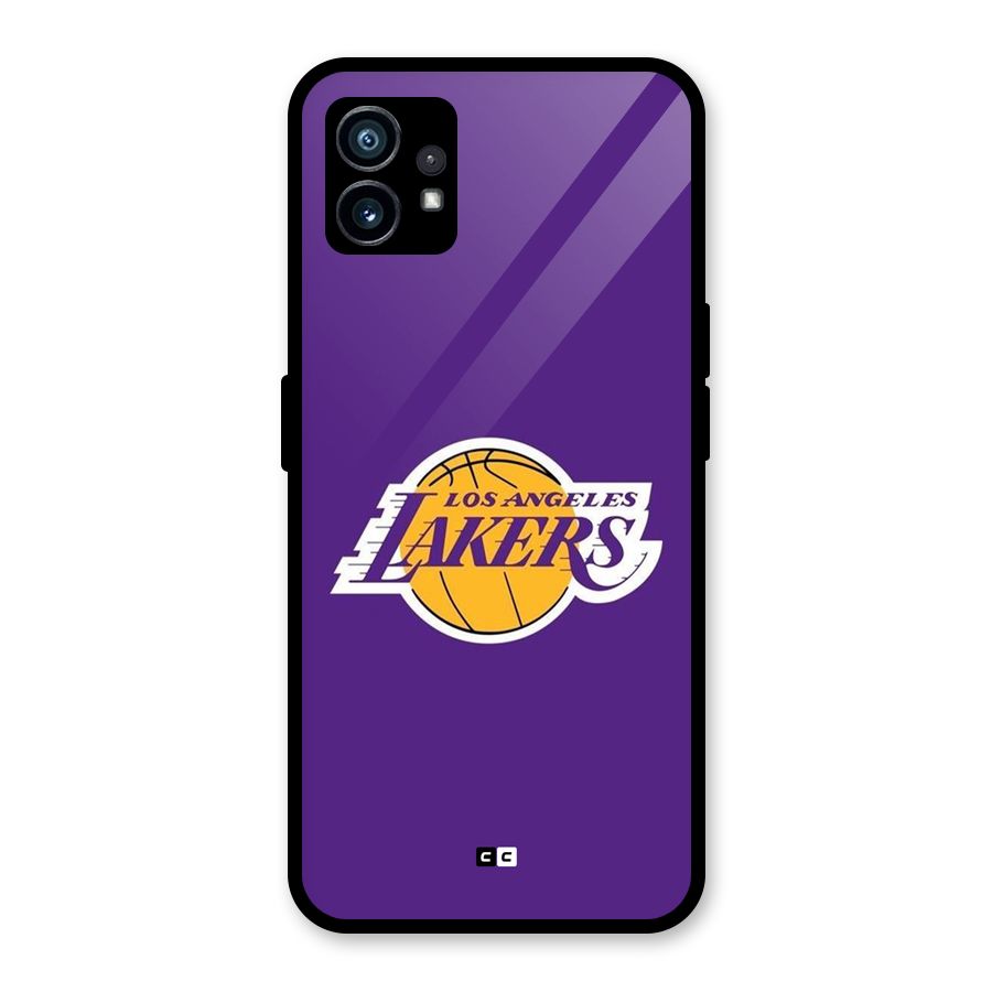 Lakers Angles Glass Back Case for Nothing Phone 1
