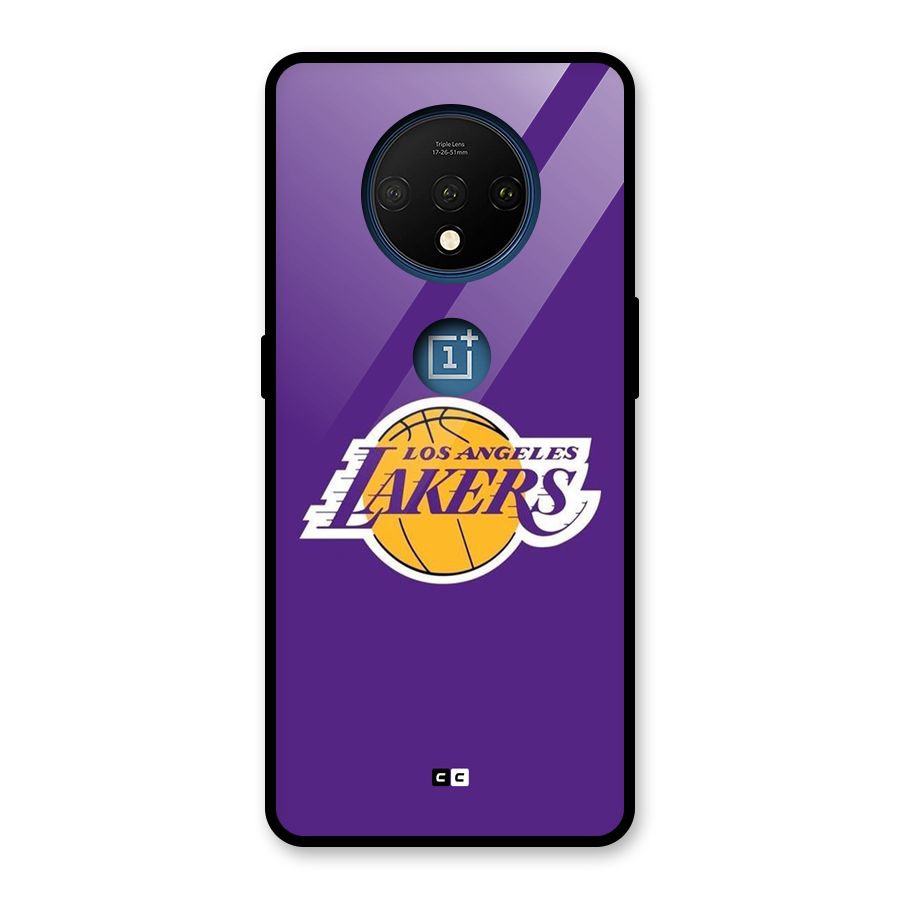 Lakers Angles Glass Back Case for OnePlus 7T