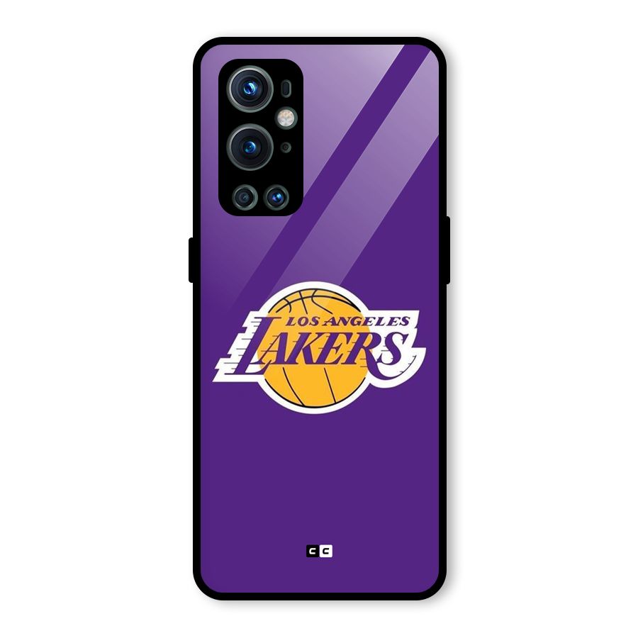 Lakers Angles Glass Back Case for OnePlus 9 Pro