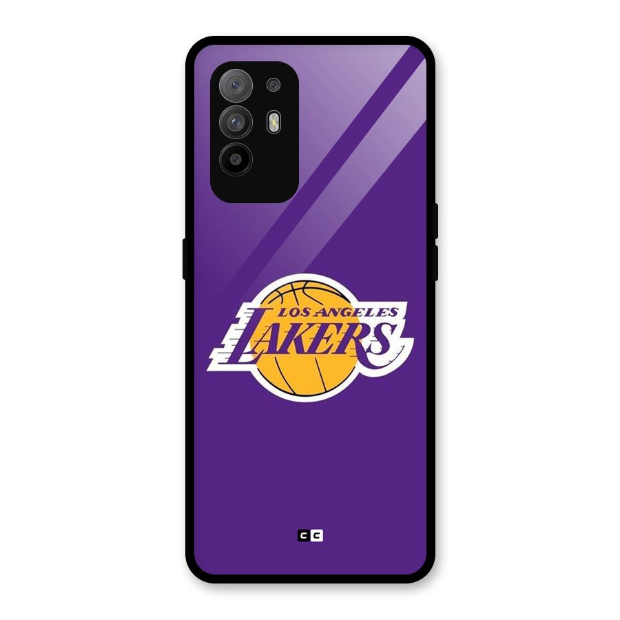 Lakers Angles Glass Back Case for Oppo F19 Pro Plus 5G