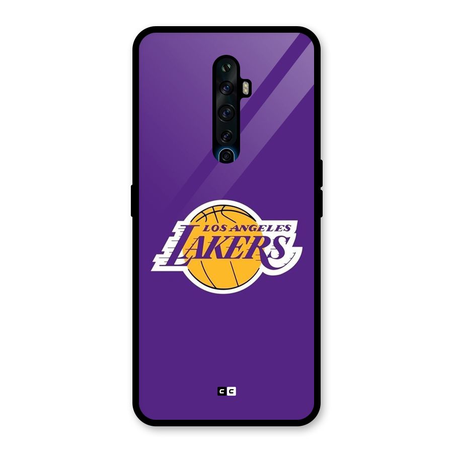 Lakers Angles Glass Back Case for Oppo Reno2 F