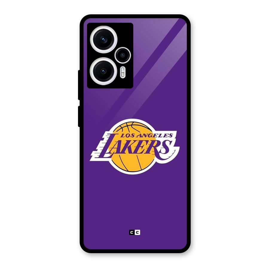 Lakers Angles Glass Back Case for Poco F5