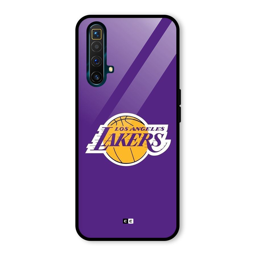 Lakers Angles Glass Back Case for Realme X3