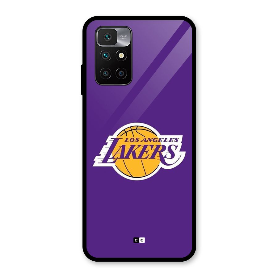 Lakers Angles Glass Back Case for Redmi 10 Prime