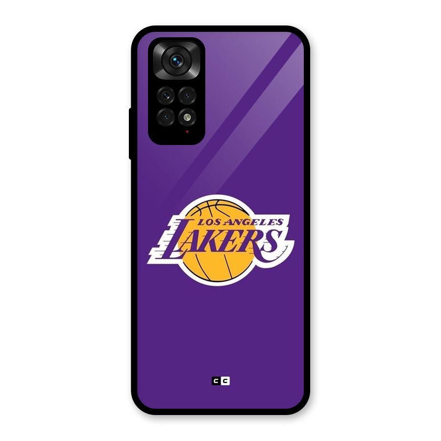 Lakers Angles Glass Back Case for Redmi Note 11