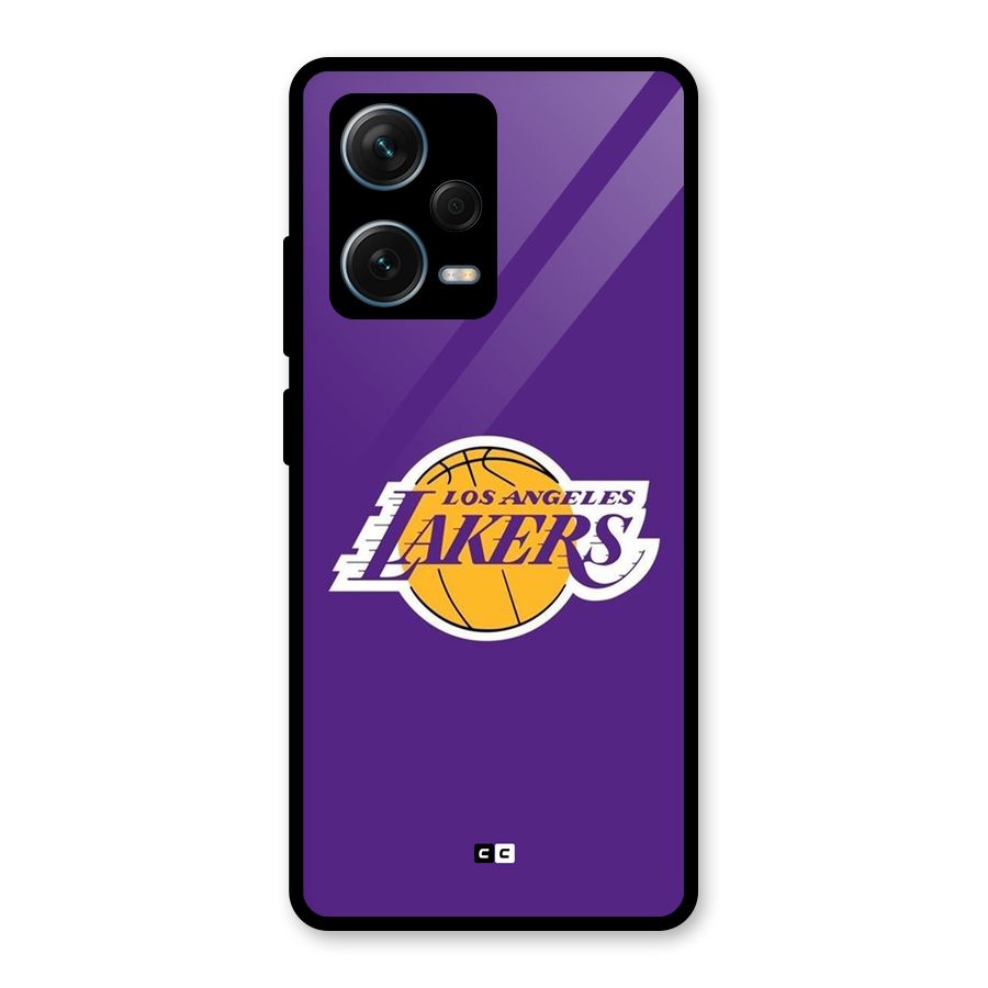 Lakers Angles Glass Back Case for Redmi Note 12 Pro Plus 5G