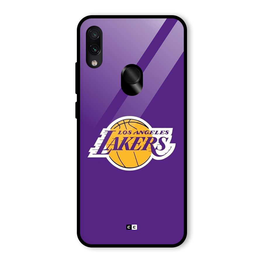 Lakers Angles Glass Back Case for Redmi Note 7 Pro