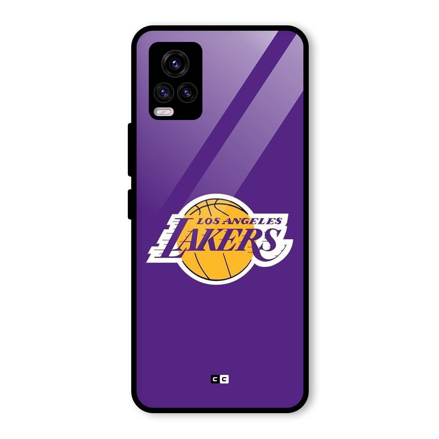 Lakers Angles Glass Back Case for Vivo V20 2021