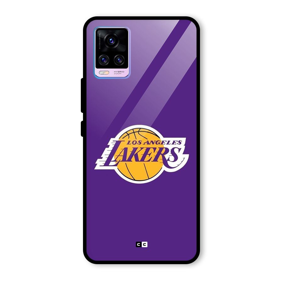 Lakers Angles Glass Back Case for Vivo V20 Pro