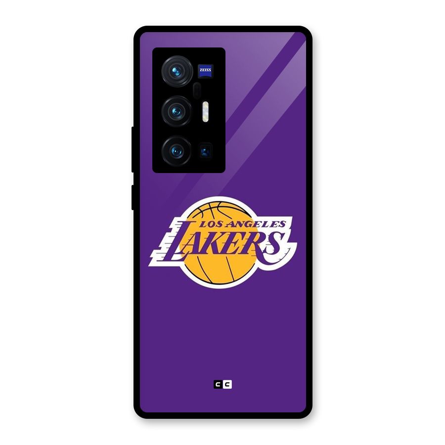 Lakers Angles Glass Back Case for Vivo X70 Pro Plus