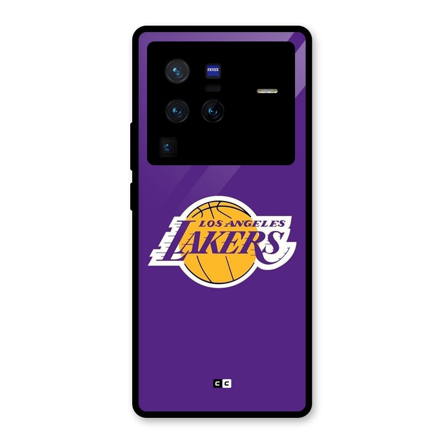 Lakers Angles Glass Back Case for Vivo X80 Pro