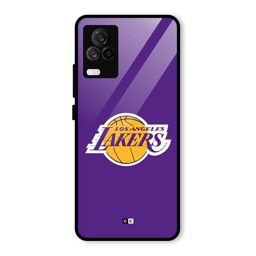 Lakers Angles Glass Back Case for Vivo iQOO 7 Legend 5G