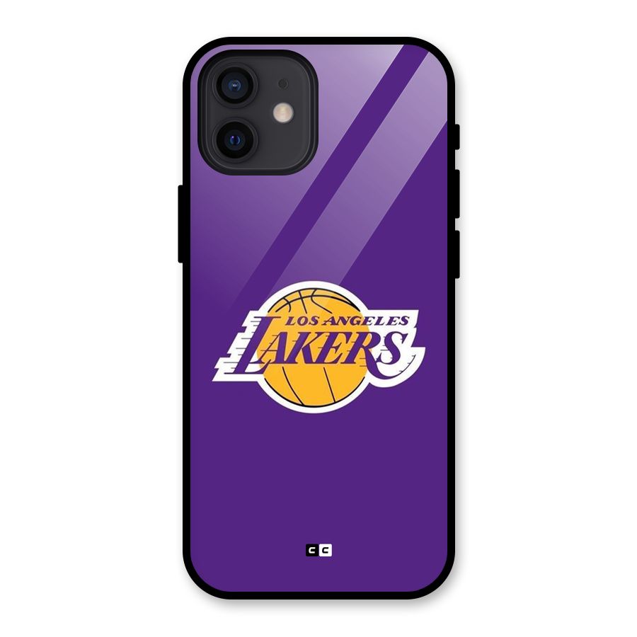 Lakers Angles Glass Back Case for iPhone 12