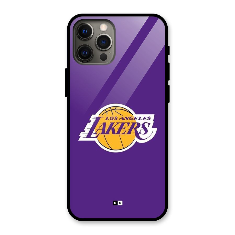 Lakers Angles Glass Back Case for iPhone 12 Pro Max
