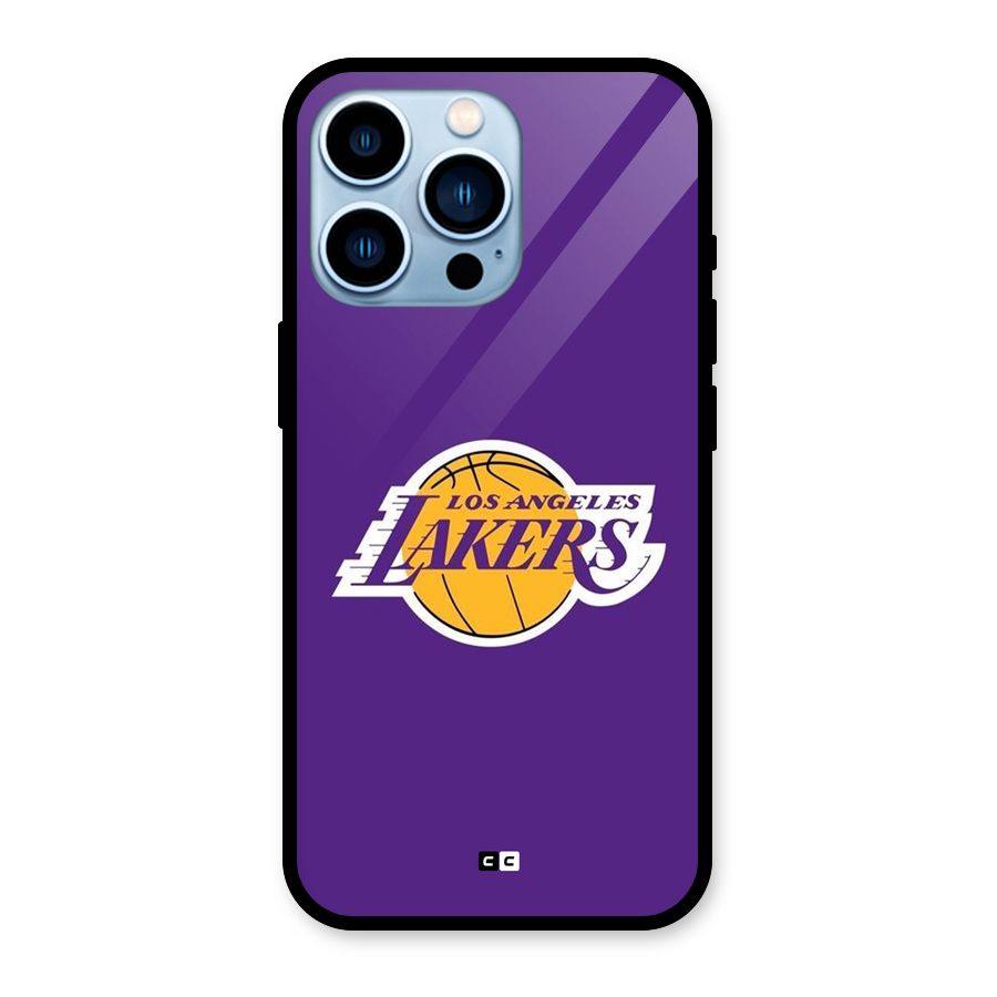 Lakers Angles Glass Back Case for iPhone 13 Pro