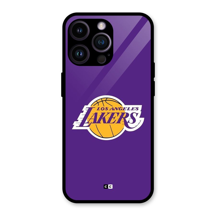 Lakers Angles Glass Back Case for iPhone 14 Pro Max