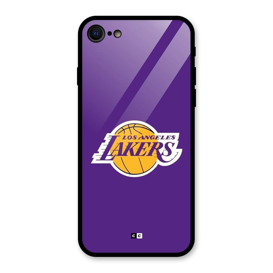 Lakers Angles Glass Back Case for iPhone SE 2022