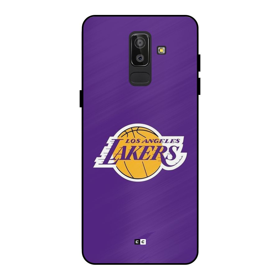 Lakers Angles Metal Back Case for Galaxy J8