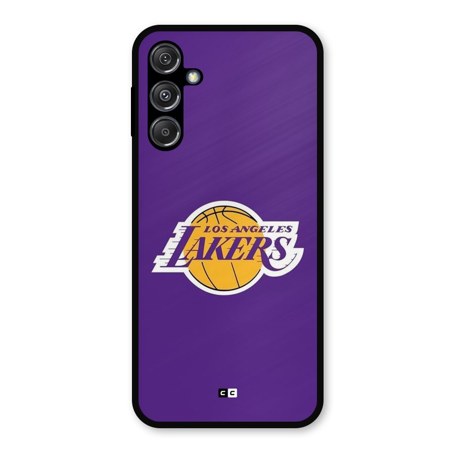 Lakers Angles Metal Back Case for Galaxy M34 5G